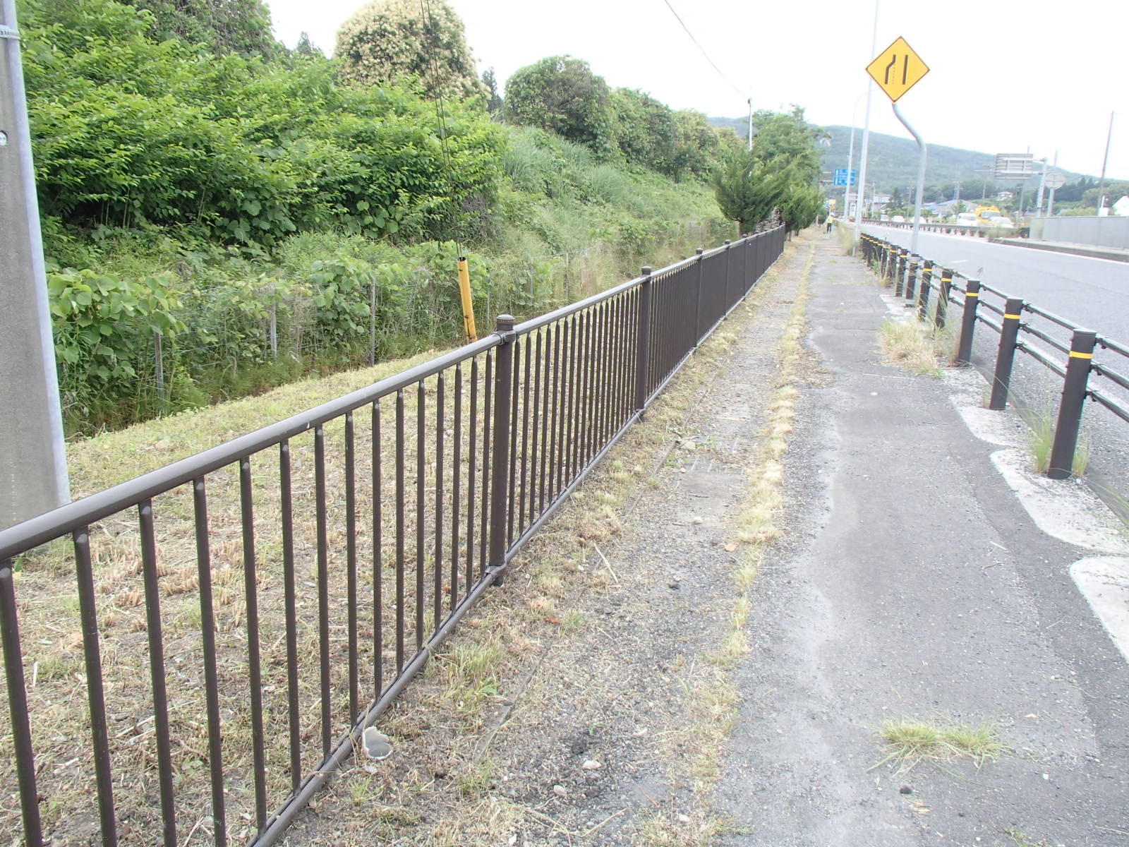 歩道清掃　着工後